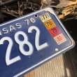 画像2: 70s Vintage American License Number Plate / KANSAS 282 (M713) (2)