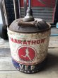 画像4: Vintage Motor Gas Oil 5 Gallon Can MARATHON (M849)  (4)