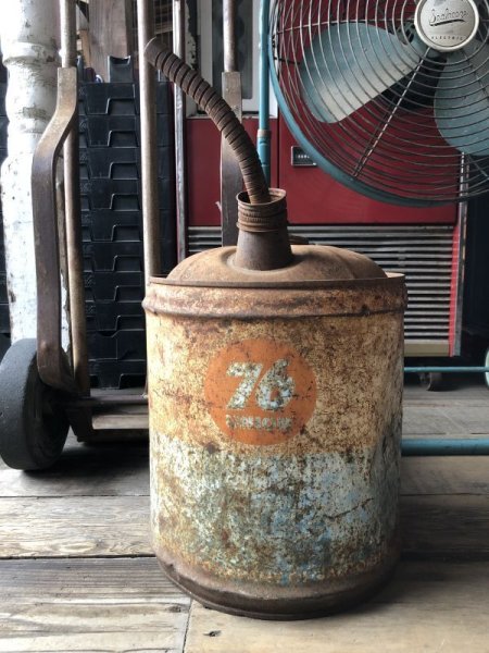 画像1: Vintage Motor Gas Oil 5 Gallon Can 76 (M853)  (1)