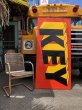 画像13: 【店舗引き取り限定】 Vintage Original KEY Imperial Work Clothes Metal Advertising Store Display Sign Huge! Hard to Find!! (M865) (13)