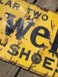 画像11: 【店舗引き取り限定】 30s Era WEAR-U-WELL Shoes Porcelain Store Display Original Sign Hard to Find!! (M866) (11)