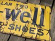 画像15: 【店舗引き取り限定】 30s Era WEAR-U-WELL Shoes Porcelain Store Display Original Sign Hard to Find!! (M866) (15)