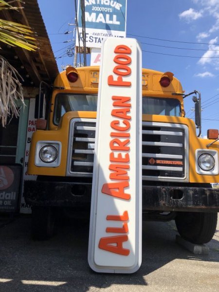 画像1: Vintage Advertising A&W Restaurant Store Display ALL AMERICAN FOOD Original Lighted Sign Hard to Find (M785) (1)