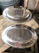 画像4: Vintage Plate Serving Tray Dish Dinner Ware STAINLESS STEEL JAPAN (M797) (4)