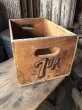 画像7: 70s Vintage Advertising 7up Wooden Crate Wood Box (M810) (7)