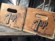 画像16: 70s Vintage Advertising 7up Wooden Crate Wood Box (M810) (16)