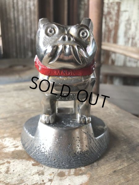 画像1: Vintage MACK TRUCK Bull Dog Advertising Metal Hood Ornament Pat #87931 (M839) (1)