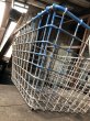 画像13: Vintage Large Wire Metal Rustic Farm Basket Heavy (M842) (13)