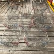 画像6: Vintage Large Wire Metal Rustic Farm Basket Heavy (M842) (6)