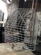 画像17: Vintage Large Wire Metal Rustic Farm Basket Heavy (M842) (17)