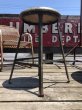 画像3: Vintage Industrial Stool with Wood Seat (M844) (3)