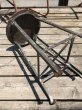 画像8: Vintage Industrial Stool with Wood Seat (M843) (8)