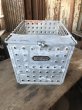 画像1: Vintage Metal Wire Locker Basket w/ Number Plate GB-109 (M856) (1)