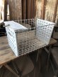 画像1: Vintage Metal Wire Locker Basket w/ Number Plate GB-51 (M855) (1)