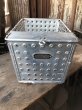 画像1: Vintage Metal Wire Locker Basket w/ Number Plate GB-415 (M857) (1)