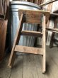 画像13: Vintage Wooden Folding Ladder Step Stool (M860) (13)