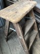 画像9: Vintage Wooden Folding Ladder Step Stool (M860) (9)