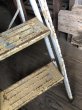 画像12: Vintage Industrial Metal Folding Ladder Step Stool (M861) (12)