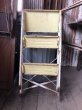 画像14: Vintage Industrial Metal Folding Ladder Step Stool (M861) (14)