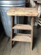 画像12: Vintage Wooden Folding Ladder Step Stool (M860) (12)