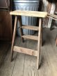 画像4: Vintage Wooden Folding Ladder Step Stool (M860) (4)