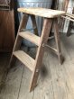 画像2: Vintage Wooden Folding Ladder Step Stool (M860) (2)