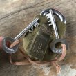 画像13: Antique Brass Handcrafted Solid THUNDER Brand 8 Levers Padlock (B873) (13)