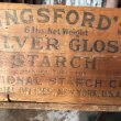 画像4: Vintage Wood Box KINGSFORD'S 6 lbs Silver Gloss Starch (M875) (4)