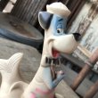 画像8: 60s DELL HANNA- BARBERA Huckleberry Hound on Whale Rubber Squeaky Toy (M895) (8)