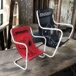 画像12: 70s Vintage Snoopy Sling Lounge Lawn Doll Chair Navy Blue (M897) (12)