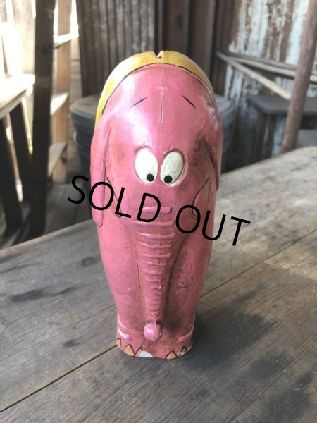 画像1: 60s Vintage Pink Elephant Ceramic Bank Doll (M954)  (1)