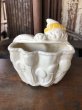 画像3: Vintage Ceramic Baby Planter Clown and Puppy (M965)  (3)