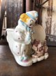 画像4: Vintage Ceramic Baby Planter Clown and Puppy (M965)  (4)