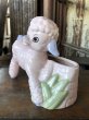 画像2: Vintage Ceramic Baby Planter Lamb Sheep (M963)  (2)