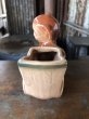 画像4: Vintage Ceramic Baby Planter Brown Bear (M962)  (4)