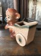 画像3: Vintage Ceramic Baby Planter Brown Bear (M962)  (3)