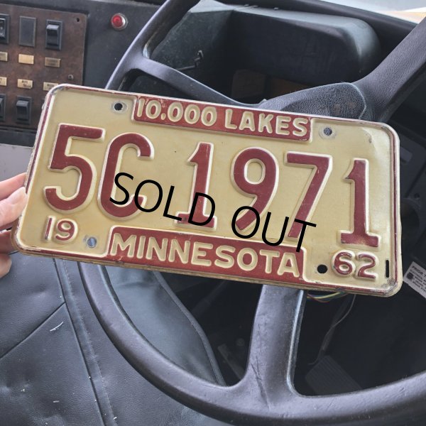 画像1: 60s Vintage American License Number Plate / MINNESOTA 5C 1971 (M869) (1)