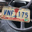 画像1: 70s Vintage Canada License Number Plate / SOUTH CAROLINA VNF 175 (M850) (1)