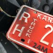 画像2: 70s Vintage American License Number Plate / KANSAS RH 2249 (M871) (2)