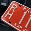 画像2: 70s Vintage American License Number Plate / KANSAS RH 1113 (M852) (2)