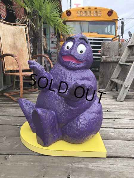 画像1: Vintage SETMAKERS McDonald's U.S.A Grimace Playland Statue Hard to Find ☆ (M995)  (1)