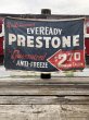 画像1: Vintage Advertising Eveready Prestone Anti-Freeze Display Banner Sign (R015)  (1)