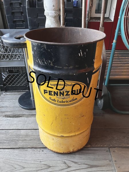 画像1: Vintage Pennzoil Drum Oil Can (R023)  (1)