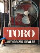 画像8: Vintage Toro Authorized Dealer Store Display Double Side Metal Sign (R048) (8)