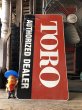 画像22: Vintage Toro Authorized Dealer Store Display Double Side Metal Sign (R048) (22)