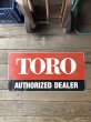 画像13: Vintage Toro Authorized Dealer Store Display Double Side Metal Sign (R048) (13)