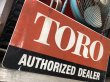 画像2: Vintage Toro Authorized Dealer Store Display Double Side Metal Sign (R048) (2)