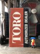 画像21: Vintage Toro Authorized Dealer Store Display Double Side Metal Sign (R048) (21)