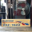 画像1: Vintage Greyhound Lines Inc Advertising Greyhound Bus Display Sign (R049) (1)