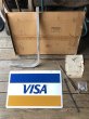 画像7: Vintage VISA Credit Card Store Display Hanging Sign w/Wall Bracket  (R079) (7)